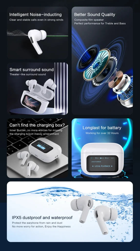Touch Screen Airpods Pro (ANC + ENC)